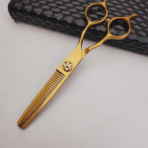 Tijeras de Peluquería Erful de 6.0 Pulgadas, Chapadas en Oro, Tijeras de Entresacar para Diestros, Herramientas de Salón de Belleza - Product Image 4