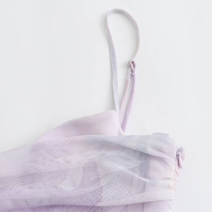 Robe <span class=keywords><strong>Midi</strong></span> en Maille Élégante Lavande Ajustée avec Bretelles Violettes pour Femme – Fabrication Personnalisée - Product Image 4