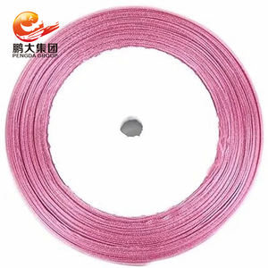 الجملة الزفاف الشعر اليدوية الشيفون الذهب الخالص 100% الخام اليد مصبوغ ساري الغزل الأورجانزا شرائط الحرير على بكرة - Product Image 4