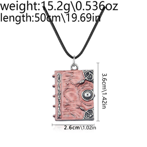 Collier Livre de Sortilèges 3D Film, Pendentif Double Face Livre Magique Sorcières Sœurs Sanderson, Ras-de-cou pour Femmes et Enfants, Cadeaux - Product Image 6
