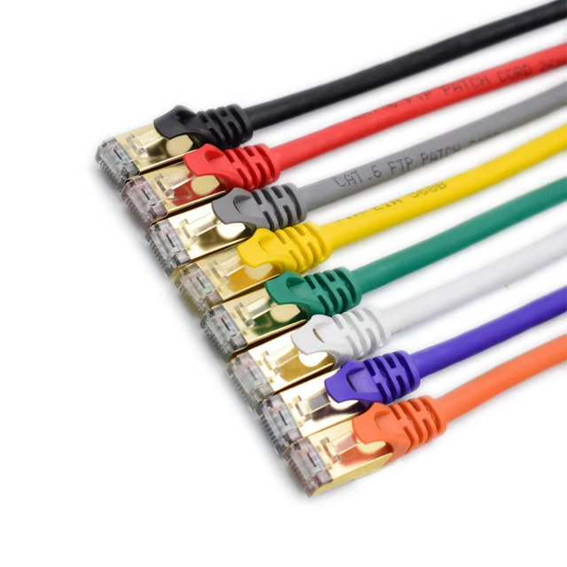 Various Length FTP Lan Network Patch Cord RJ45 Shielded Cat6A Ethernet Cable Patch Cord CAT 6