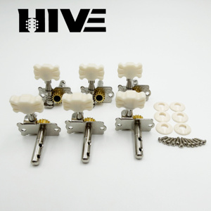 HIVE 6 pièces/ensemble Mécaniques d'accordage à double trou en acier à simple action pour <span class=keywords><strong>guitare</strong></span> classique, mécaniques d'accordage à engrenage ouvert pour <span class=keywords><strong>guitare</strong></span> <span class=keywords><strong>folk</strong></span> et <span class=keywords><strong>guitare</strong></span> électrique - Product Image 4