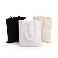 Sacs de courses réutilisables personnalisés en gros – Sacs fourre-tout en toile de coton couleur unie à prix abordable pour le rangement quotidien