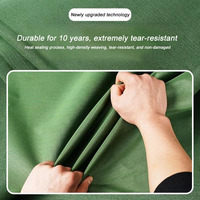 Bâche en toile de polyester tissée sur mesure, antistatique, enduite de silicone simple face, épaisse et dense, pour camion, tente, voiture