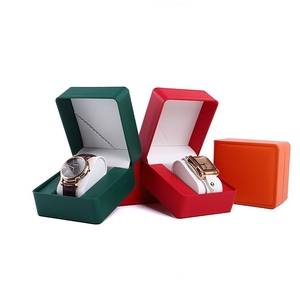 Caja de Reloj de PU de Diseño Minimalista, Caja Individual para Reloj con Tapa Abatible, Caja de Empaque para Reloj al por Mayor - Product Image 3