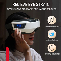 Masajeador de Cabeza y Ojos Eléctrico Inteligente 4D Plegable con Música, Recargable, 5 Modos