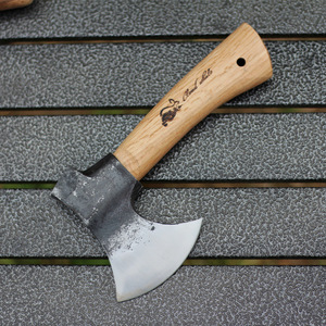 Thép carbon cao làm bằng tay Thợ Săn ngoài trời cắm trại rìu cắt với tay cầm bằng gỗ đa chức năng Phiêu Lưu tự vệ rìu nhỏ - Product Image 4