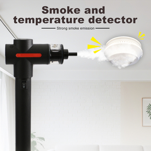 Điều khiển thông minh từ xa hai-in-one khói và nhiệt độ Tester với 80 dB báo động màu đen - Product Image 4