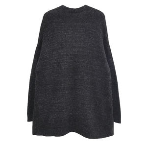 Femmes Mode Hiver Automne Pull Devant Ouvert Cardigan Tricoté Manteau Dames Pour La Vente En Gros Noir Avec Poche - Product Image 2