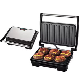 Prensa Eléctrica Comercial para Paninis, Parrilla sin Humo para BBQ, Plancha de Contacto para Sándwiches, Antiadherente Personalizada para Hoteles y Exteriores - Product Image 1