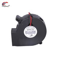 Ventilateur centrifuge à roulement hydraulique DC 7cm 75mm 12V 24V étanche Ip68 ventilateur souffleur d'air 7525 IP55 IP68 ventilateur