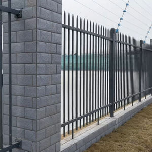 Valla de Acero para Jardín, Panel de Acero Corten Moderno, Valla de Estacas o Rejillas Electrogalvanizadas, Postes de Valla de Acero Galvanizado - Product Image 1