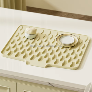 Small/<b>Large</b> Size Silicone Countertop Slope Drain <b>Mat</b> Anti-Scalding Heat-Insulating <b>Mat</b> Non-Slip Chopping Board Thickened <b>Mat</b> - Product Image 5