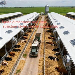 Étable légère préfabriquée de structure en acier et poulailler conçus avec le revêtement anti-corrosif galvanisé - Product Image 5