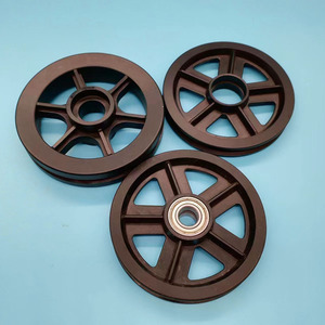 Ruedas de Poliuretano Moldeadas por Inyección con Rodamientos para Uso Industrial, Resistentes al Desgaste, Ruedas Fijas con Orificio Redondo - Product Image 1