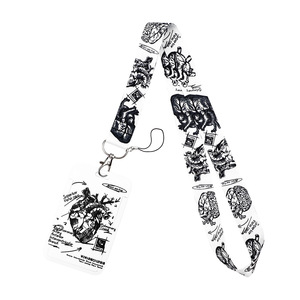 Customizable Nylon Fabric Lanyard with ID Card Holder & Dog Hook Washable