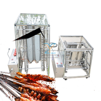 Machine à barbecue automatique à chaîne en acier inoxydable, chauffage au gaz, sans fumée, pour cuisine et terrasse