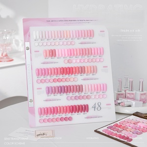 ชุดทำเล็บเจลยูวีสีชมพู OEM 48 สี ชุดยาทาเล็บสีชมพูอ่อน ช่วยให้ผิวขาวขึ้น ประกายวิ้งสวยงาม สีชมพูพลัม สีทึบ สำหรับใช้ในร้านทำเล็บ - Product Image 5