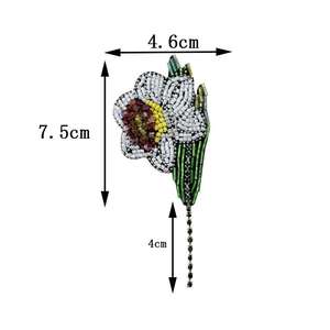 Patch perle broderie haut de gamme Mini lettre grecque lumière Designer Patch Kawaii sacs en gros déclaration ethnique <span class=keywords><strong>Mama</strong></span> Patch - Product Image 2