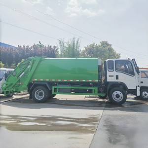 Camion à ordures compacteur de déchets de 9 mètres cubes, fabriqué en Chine, moteur diesel, transmission manuelle, roues motrices 4x2 - Product Image 4