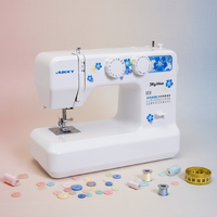 Nouvelle machine à coudre électrique portable multifonctionnelle JUKKY 6824, fabriquée en Chine, pour la confection de vêtements à domicile, mini machine à coudre