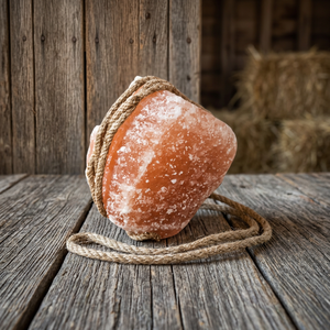Direct Manufacturer's Irregular Shape High Quality Himalayan Lick Salt Block Dried in Rope Style Animal Feed for Dogs Cattle - Product Image 1