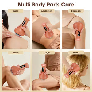 Brosse de massage électrique chauffante à micro-courant anti-cellulite, outils amincissants pour le <span class=keywords><strong>corps</strong></span>, dispositif de ventouses, grattoir Gua Sha - Product Image 6