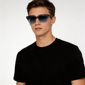 Gafas de Sol Cuadradas de Acetato para Hombre, Montura Completa, Lentes con Protección UV 100%, Estilo Casual y Moderno, Disponibles - Product Image 1