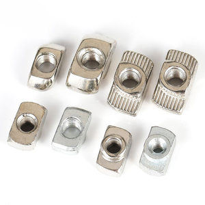 Écrou en T coulissant M3/M4/M5*10*6 pour profilés série 20, connecteur de fixation à enfoncement pour extrusion aluminium 2020 - Product Image 1