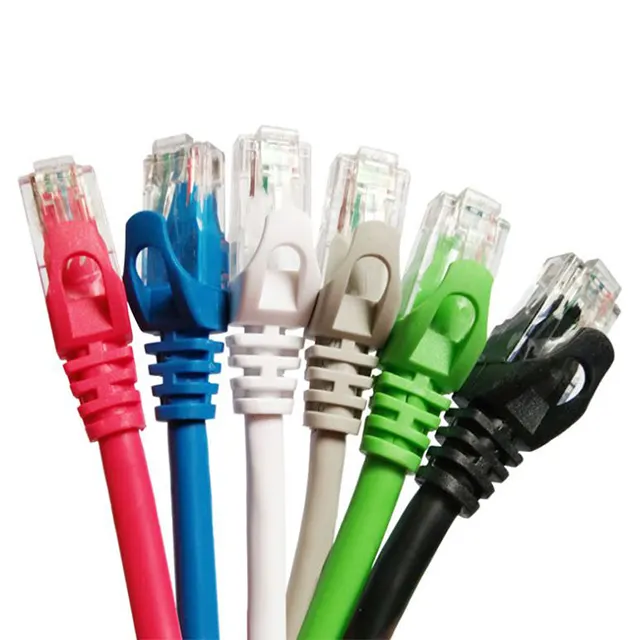 3 meter PVC/LSZH UTP cat5e 24AWG/26AWG U/UTP 99.99% bare copper jumper patch cord computer cable