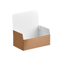 Boîte d'emballage en papier simple de qualité supérieure KFC pour frites, poulet frit entier, burger, snack et pizza avec chips de riz