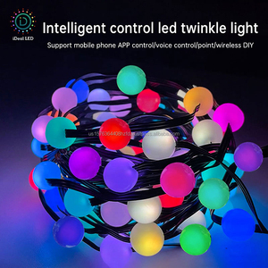 Guirlande lumineuse LED intelligente programmable pour décoration intérieure et extérieure, avec contrôle de couleur par points, lumières d'ambiance - Product Image 6