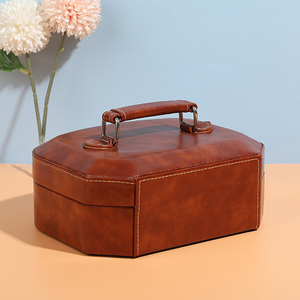Travel Jewelry Case Leather Jewelry <b>Box</b> Holder Storage Packaging Jewelry <b>Box</b> for Rings <b>Earring</b> for Women - Product Image 6