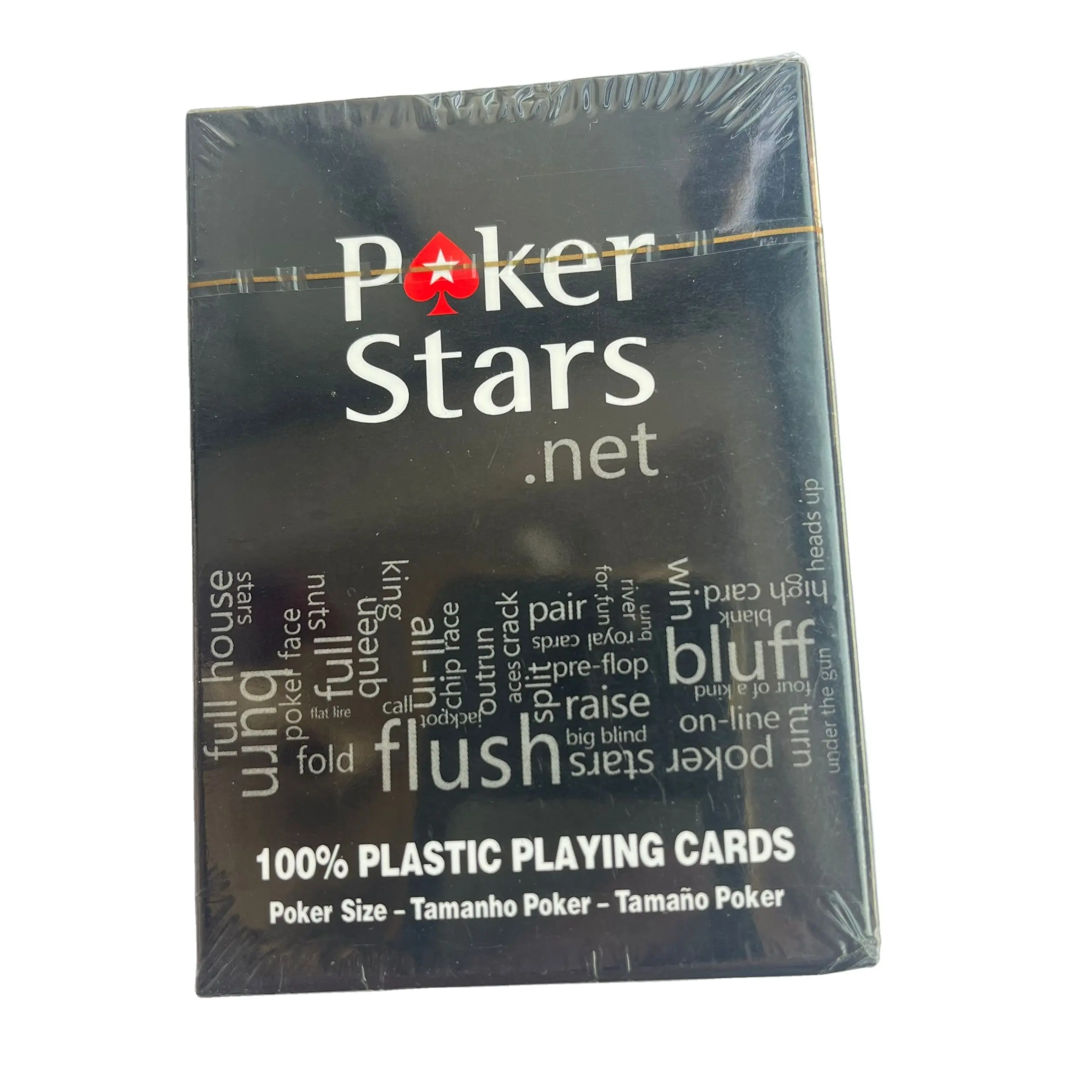 Logo kustom dicetak kartu bermain plastik permainan Poker iklan untuk promosi dan acara