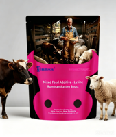 L-Lisina de Alta Pureza Lanchen, Aminoácidos y Vitaminas en Polvo de Grado Alimenticio para Animales, Promueve el Crecimiento Saludable y la Nutrición de los Rumiantes