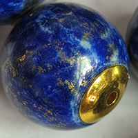 Perle de cristal RFID NFC en lapis-lazuli naturel pour bracelet et collier haut de gamme