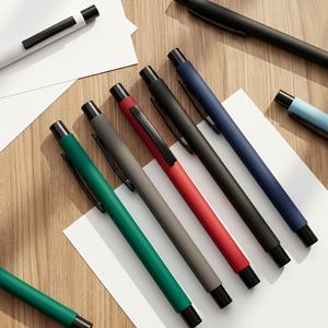 Nuevos Bolígrafos Metálicos con Logotipo Personalizado, Recubiertos de Goma, Tacto Suave, Bolígrafo Promocional para Suministros de Oficina - Product Image 5