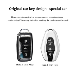 Nouveau couvercle de boîte à <span class=keywords><strong>clés</strong></span> à distance de voiture en TPU adapté pour jetur X70 X70plus X90plus Chery coque de protection boucle accessoires intérieurs - Product Image 4