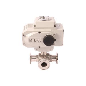 Contrôle du débit d'eau à 3 voies 24V DC On-Off 24V DC Vanne à boisseau sphérique motorisée automatique intelligente sanitaire personnalisable Gas Oil General - Product Image 1