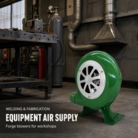 80W 100-240V AC Elektrischer Gebläseventilator mit Kugellager, Reinkupfermotor, Standventilator aus Metall mit großem Luftstrom für Schmiedeofen