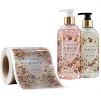 Étiquettes autocollantes pour gel douche, BOPP, imperméables, résistantes à l'huile, estampées à chaud, avec revêtement UV, étiquettes adhésives personnalisées pour produits de soins personnels