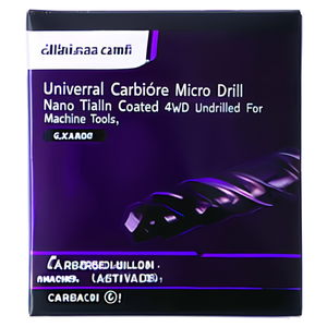 Universal Carbide <b>Micro</b> Drill Nano Tialn Coated 4xD Undrilled For <b>Machine</b> Tools - Product Image 2