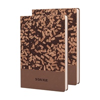 Usine prix de gros nouveau personnalisé écologiquement marc de café liège épissage cuir PU A5 bureau couverture souple cahier