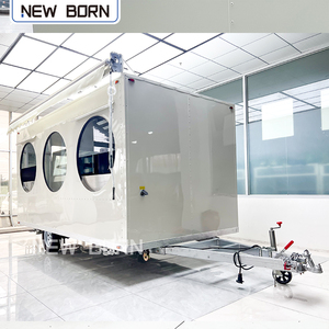 Trailer thực phẩm lễ hội với trạm Kem Phục Vụ Nhà Bếp di động sô cô la nóng giỏ hàng thực phẩm Trailer - Product Image 4