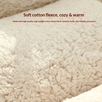 Coussin universel quatre saisons pour chat, nid douillet, amovible, lavable, en coton doux et respectueux de la peau, tapis pour chat, garde au chaud, épaissi
