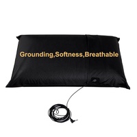Taie d'oreiller de mise à la terre en cuir PU respirant conducteur-Utilisation à domicile pour le soulagement du stress et le repos