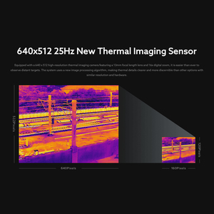 Autel Robotics Evo II Kép 640T V3 640X512 Hình Ảnh Nhiệt 0.8 Inch CMOS & 50MP 8K Ryyb Cảm Biến 16X Zoom Kỹ Thuật Số Doanh Nghiệp Drone - Product Image 4