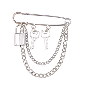 Broche de mode européenne et américaine en alliage de zinc, porte-clés unisexe, accessoire de tous les jours - Product Image 5