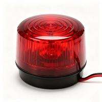 DC 12V 24V Mini LED Warnleuchte IP65 Wasserdicht Rundes Stroboskoplicht Ohne Summer für Sicherheitsalarmsystem Individuelles Logo OEM ODM