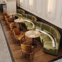 Chaise rembourrée jaune moutarde, canapé de restaurant, mobilier pour hôtels, cafés, chaînes de restaurants, salles d'exposition